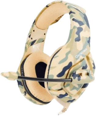 אוזניות גיימינג חוטיות מבית Onikuma דגם K1B - דגם צבאי