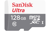 כרטיס זיכרון MicroSDXC מבית SanDisk - נפח 128GB