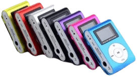 נגן MP3 עם מסך תצוגה במגוון צבעים