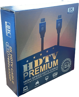 כבל HDMI פרימיום באורך 1.5 מטר תומך 8K באיכות UltraHD