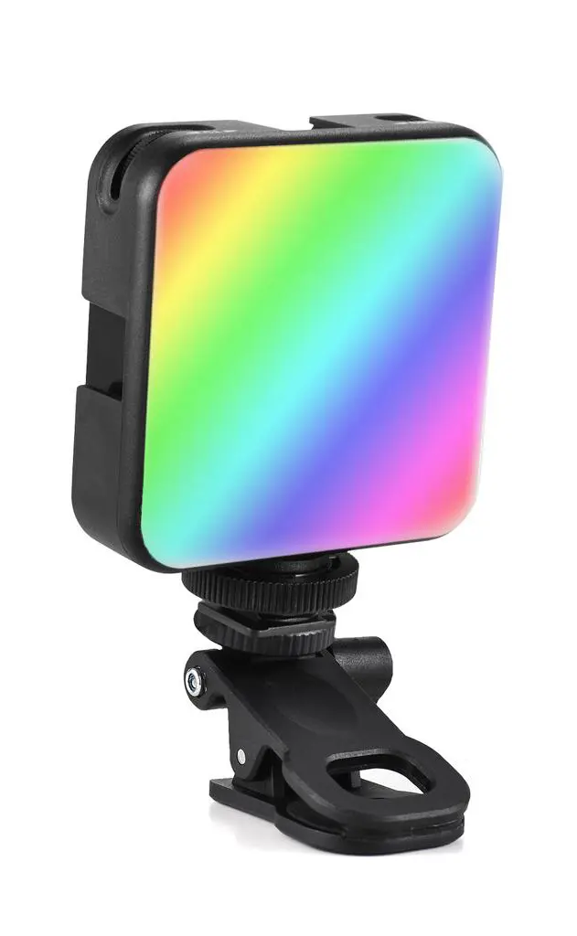 תאורה ניידת עם קליפס דגם MJ-88 RGB