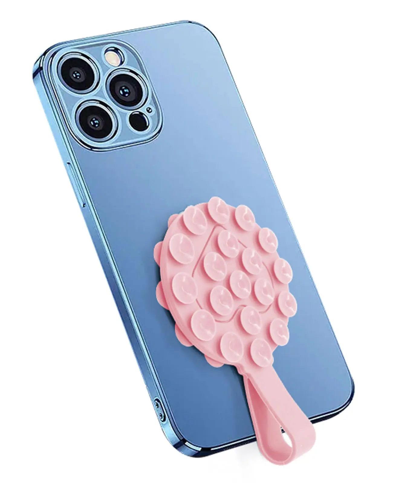 מדבקת גב רב פעמית בצורת עיגול עם חגורה דגם StickyGrippy