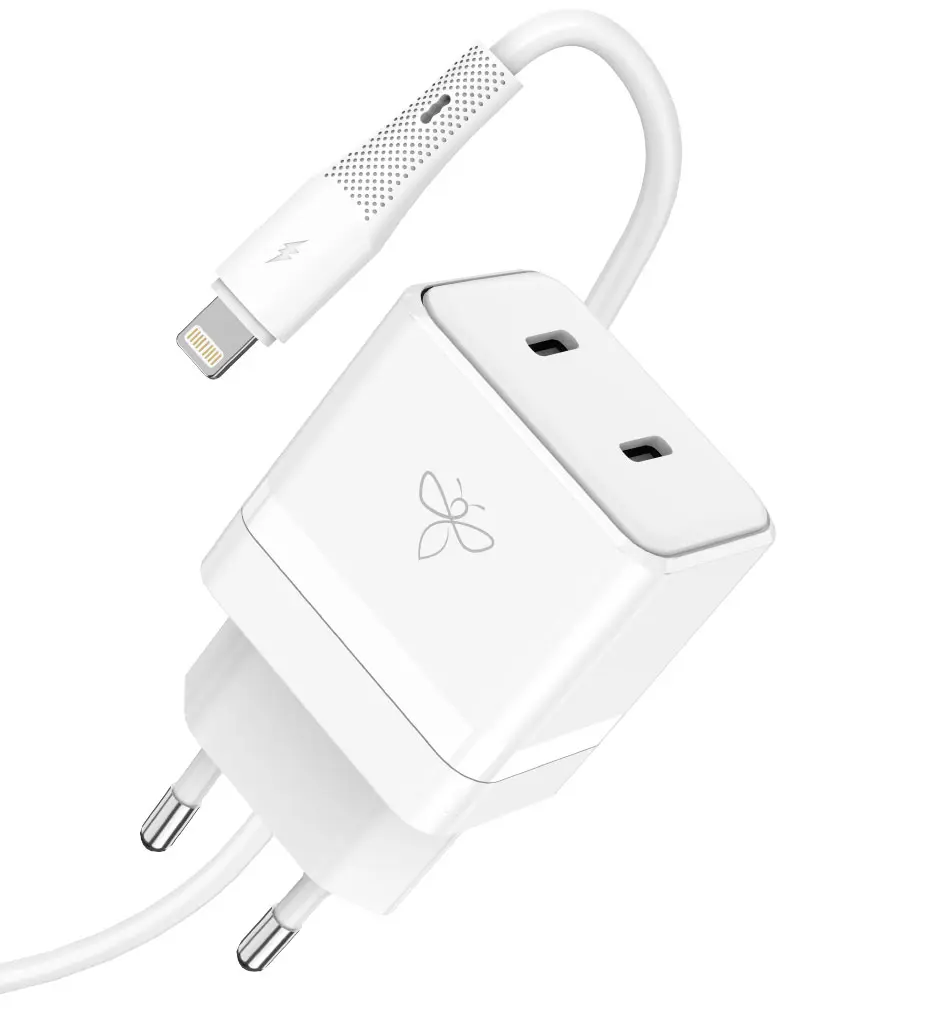 ראש מטען 33W עם כבל PD Lightning מבית BeeTech