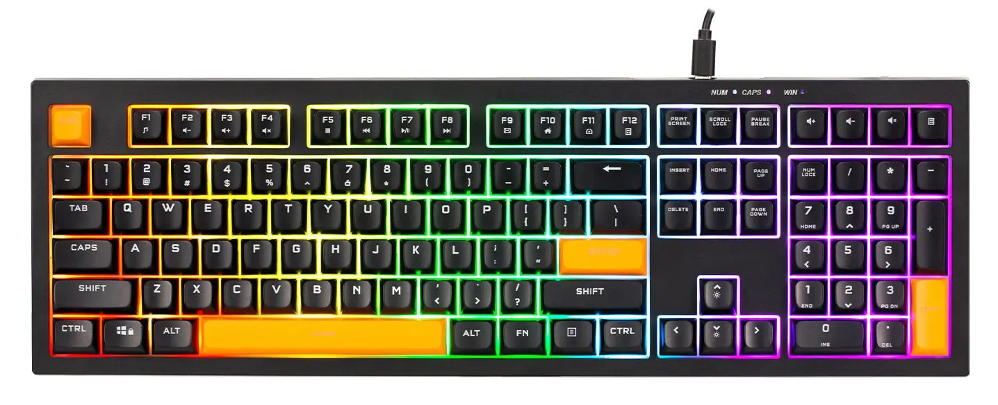 מקלדת גיימינג חוטית שקטה דגם KB-512 מבית XtrikeMe