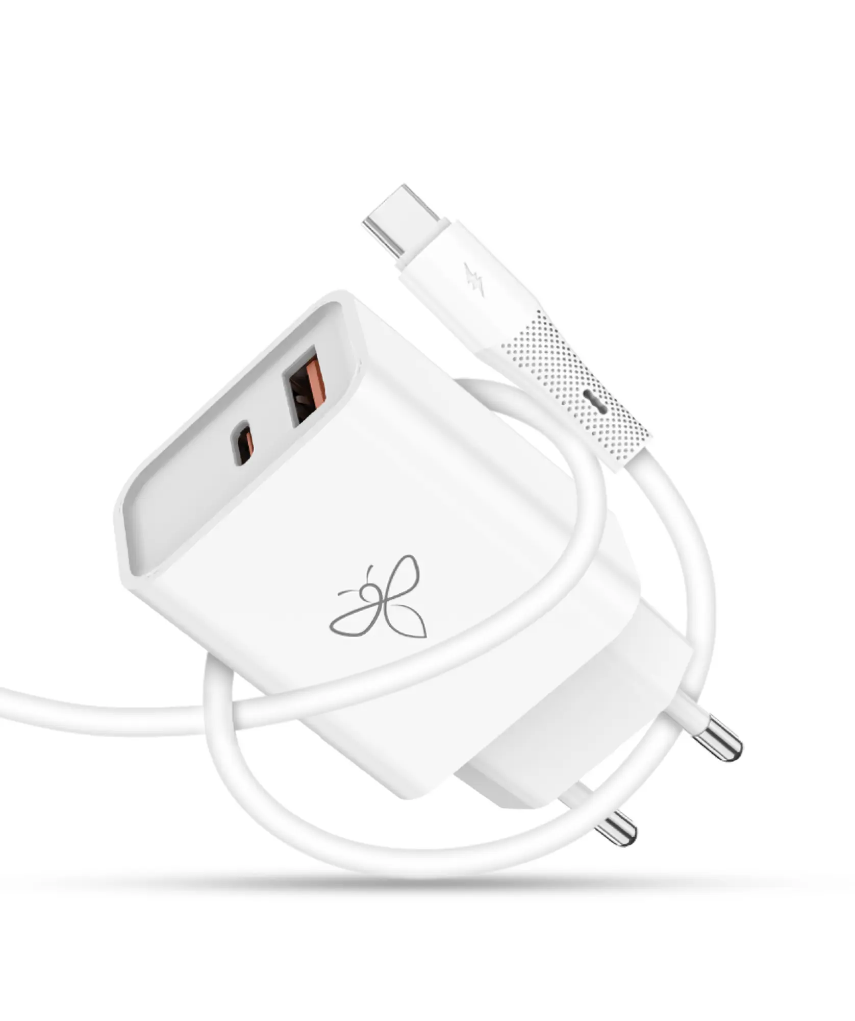 מטען 25W עם כבל PD Type-C מבית BeeTech