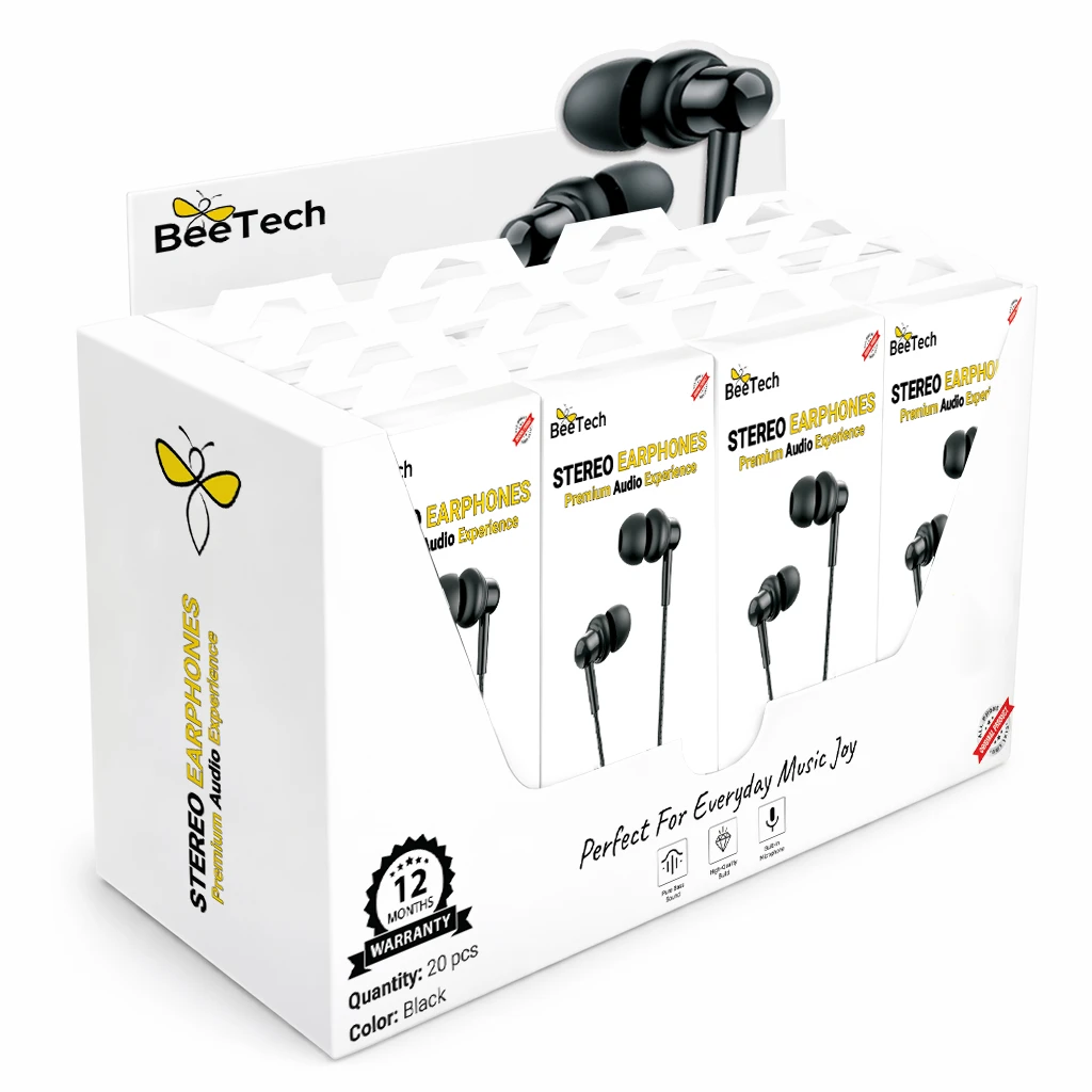 סטנד קופה עם 20 אוזניות Aux דגם X03 מבית BeeTech