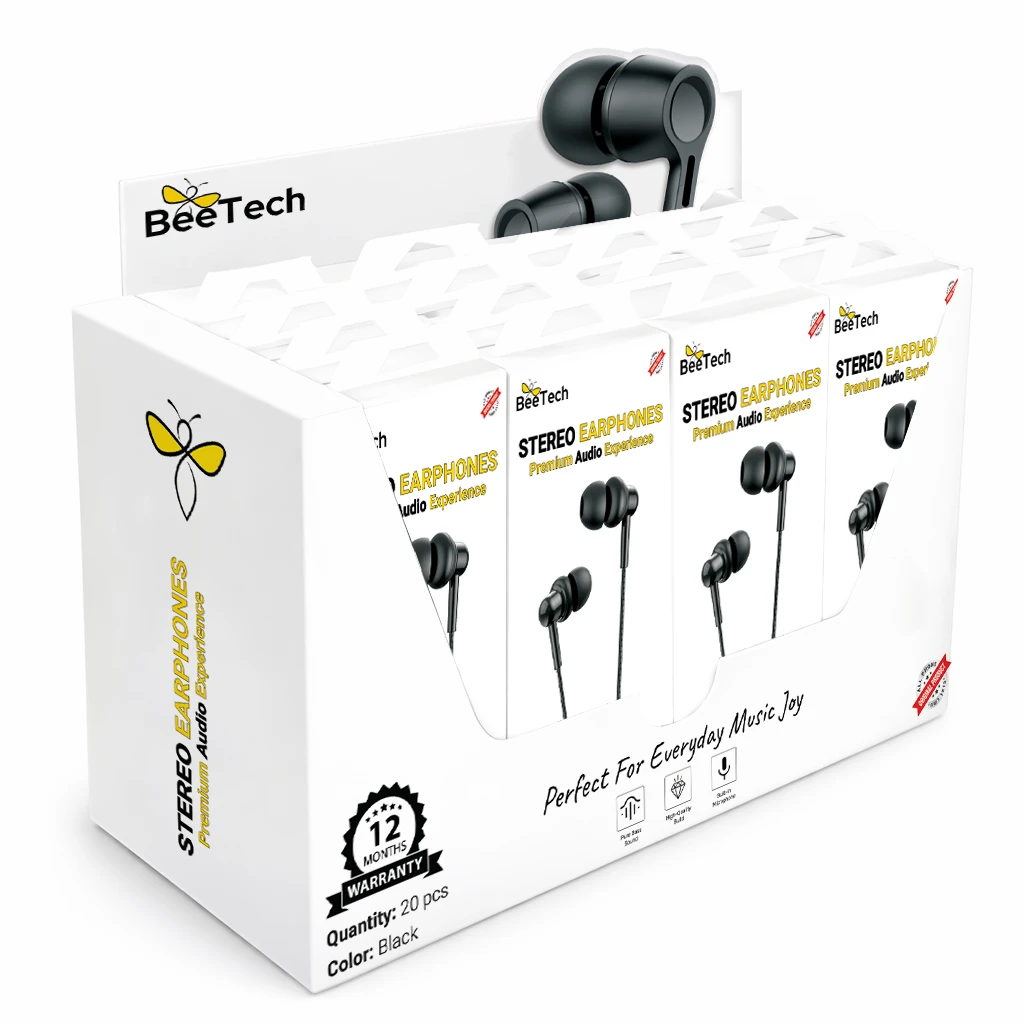 סטנד קופה עם 20 אוזניות Aux דגם X04 מבית BeeTech