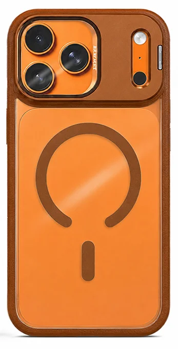 כיסוי Nanox Metal Magsafe Window ל- iPhone 18 Pro Max - כתום